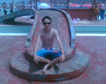 c moi a la piscine